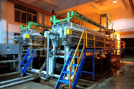 四川宣漢縣某污水處理廠現場