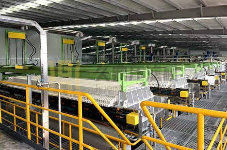 重慶某食品廠處理果汁廢水現場