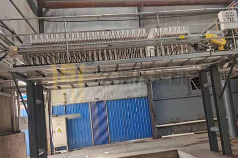 河南省200平方隔膜壓濾機使用現場