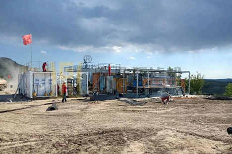 陜西省泥漿不落地壓濾機使用現場